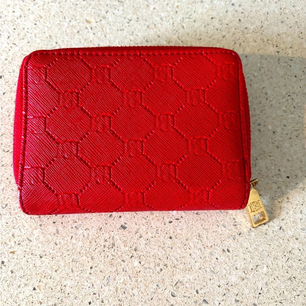 Red Designer Wallet by Badgley Mishka - Picture 2 of 4